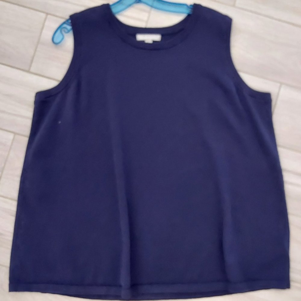 Mix & Match Multi-Color Geo Tunic & Navy Shell 2p… - image 3